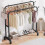 Heavy Duty Double Hanging Rack Garment Display Stand Storage Shelf 4