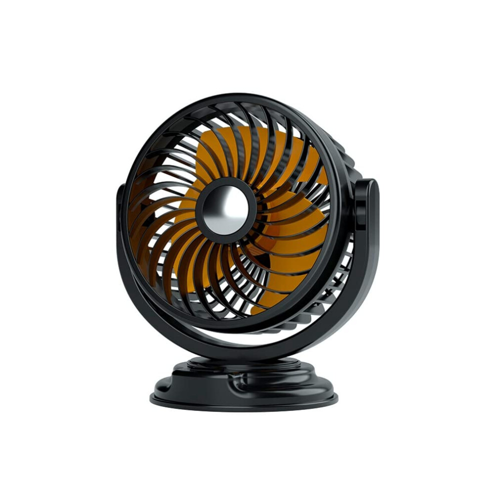 Car Fan 360 Degree Rotation Quiet Portable 24V Cigarette Lighter Dashboard Fan For Strong Summer Cooling Air Flow 6038364931627