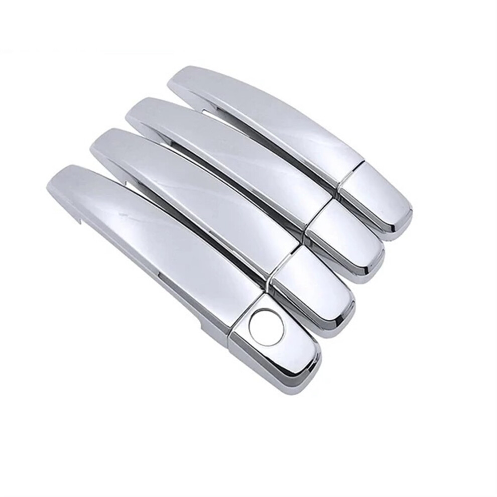 Exterior Door Handle Trim Cover Auto Accessory Compatible With Opel Antara L07 2006-2015 Silver 6947110796857