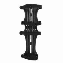 Premium verstellbares Bogenschützen-Arm Schutzband Schwarz Einheitsgröße