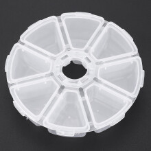 8 Fächer Wasserdichte Angelköderbox – 10,510,52,5 cm, Weiß