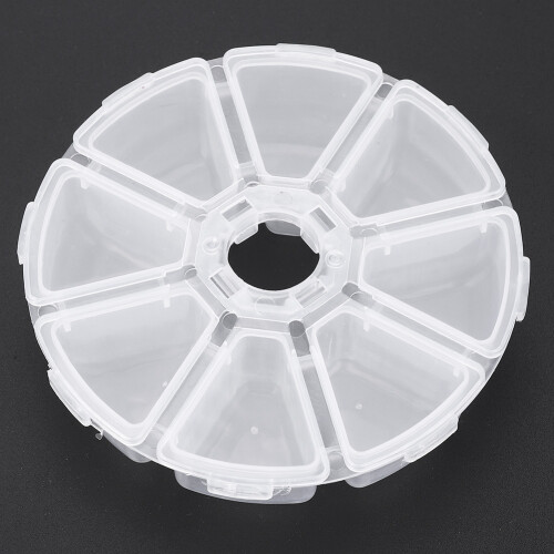 8 Fächer Wasserdichte Angelköderbox – 10,510,52,5 cm, Weiß