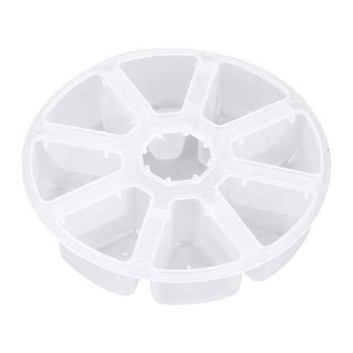 8 Fächer Wasserdichte Angelköderbox – 10,510,52,5 cm, Weiß 1