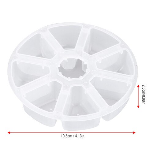 8 Fächer Wasserdichte Angelköderbox – 10,510,52,5 cm, Weiß 2
