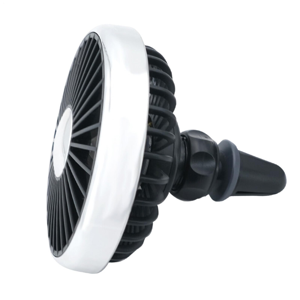 Adjustable Car Vent Fan - Quiet Dashboard Air Circulation With 3 Speed Settings | Low Profile Summer Fan For Suv, Truck, Rv 6947110797267