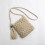 Straw Satchel Weave Bag Hand Knitting Square Shape 5