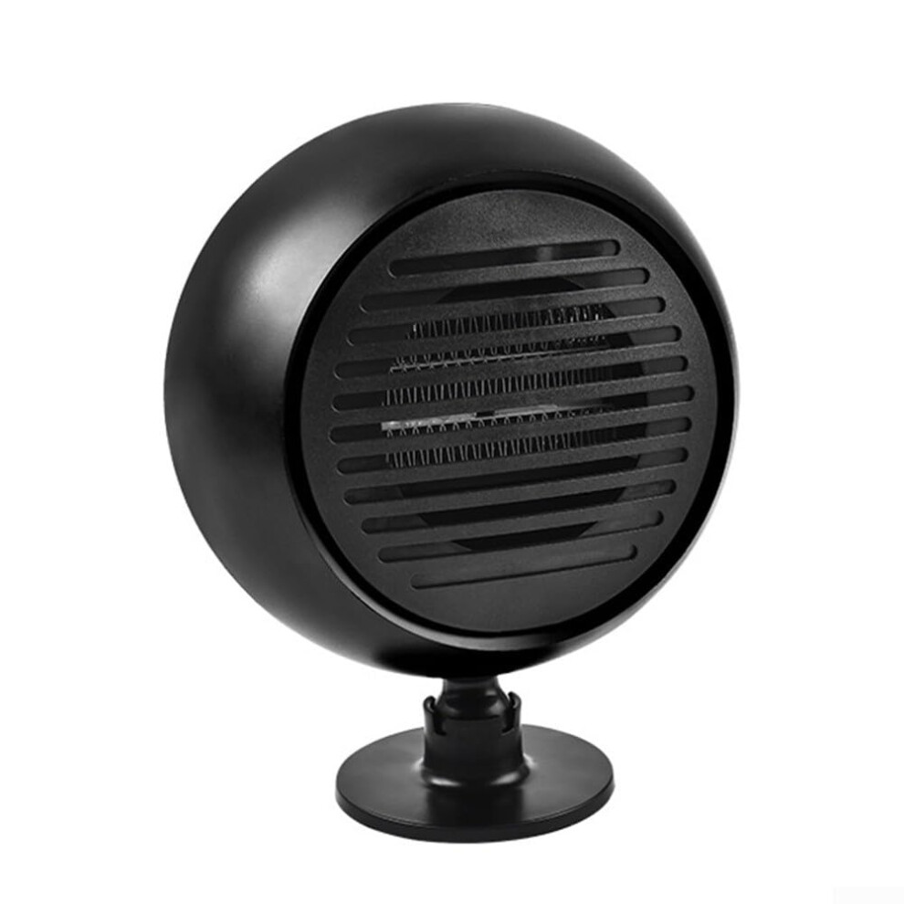 12V Car Fan Heater For Truck And Cars, Portable Defroster And Cooling Device, Compact Design Black 6947110798097