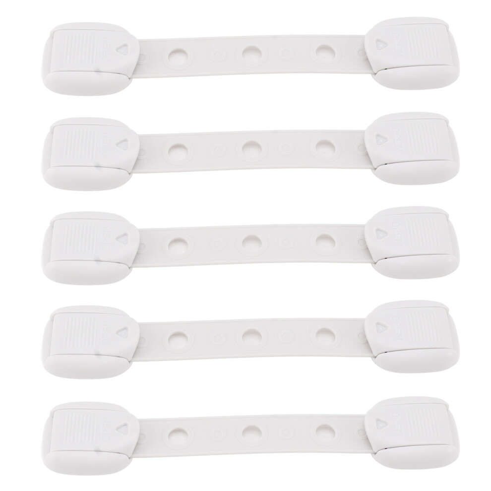 5Pcs Baby Proof Drawer Door Fridge Locks Gray