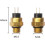 Motorcycle Cooler Fan Temperature Switch Water Temperature Sensor M16x1.5 Compatible with Various Models 5