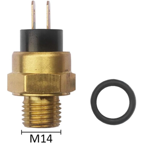 Motorcycle Cooler Fan Temperature Switch Water Temperature Sensor M16x1.5 Compatible with Various Models 1