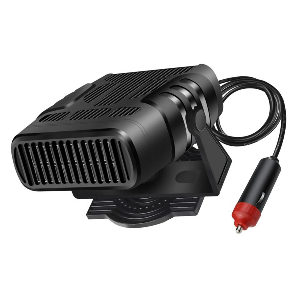 Windshield Heater, Car Window Defroster With 360-Degree Swivel Joint, 12V Cigarette Lighter Compatible, Black 6947110799124