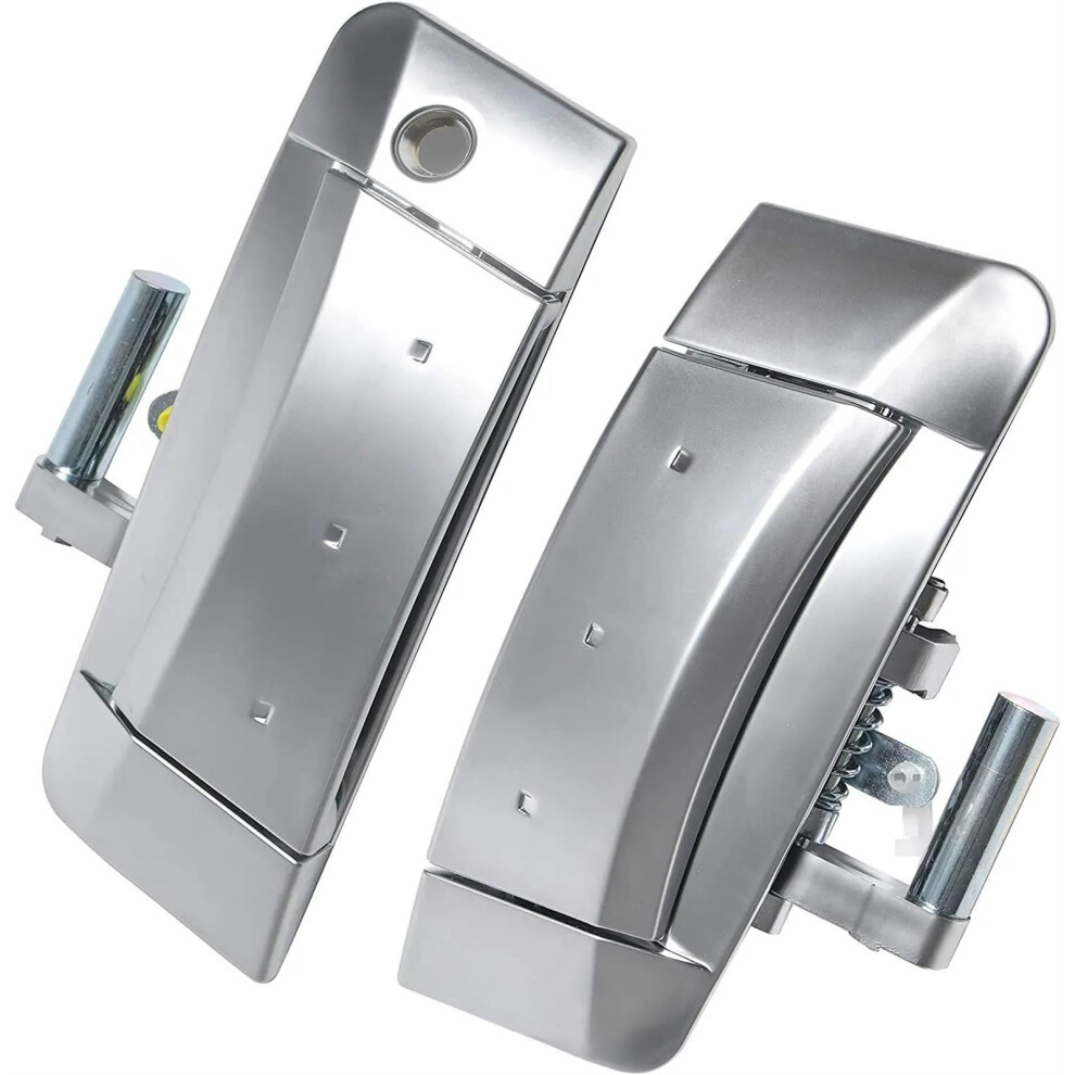 Exterior Door Handle Set 2003-2009 Driver Passenger Side Replacement 80606-Cd01e For Nissan 350Z Silver 6038364934819