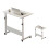 Liftable Bedside Table 60 X 40cm C Shape Metal 11