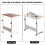 Liftable Bedside Table 60 X 40cm C Shape Metal 13