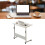 Liftable Bedside Table 60 X 40cm C Shape Metal 5