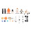 19Pcs Space Model Toys Aerospaceplane Satellite 7