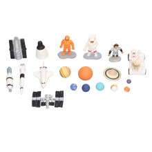 19Pcs Space Model Toys Aerospaceplane Satellite
