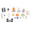 19Pcs Space Model Toys Aerospaceplane Satellite 1