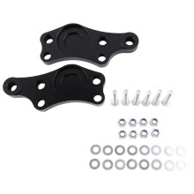 Front Drive Shaft Drift Steering Lock Adapter Billet Aluminum 25% Increased Rotation for Toyota JZX100 Black
