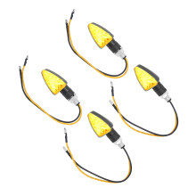 4 Stück Dreieckige Motorrad-Signalleuchten 1,5W 12V für Motorräder & Roller