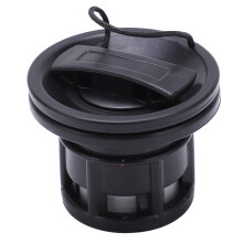 Leichtes PVC-Kajak-Luftventil für aufblasbare Boote, Schwarz, 5,3x6,6 cm