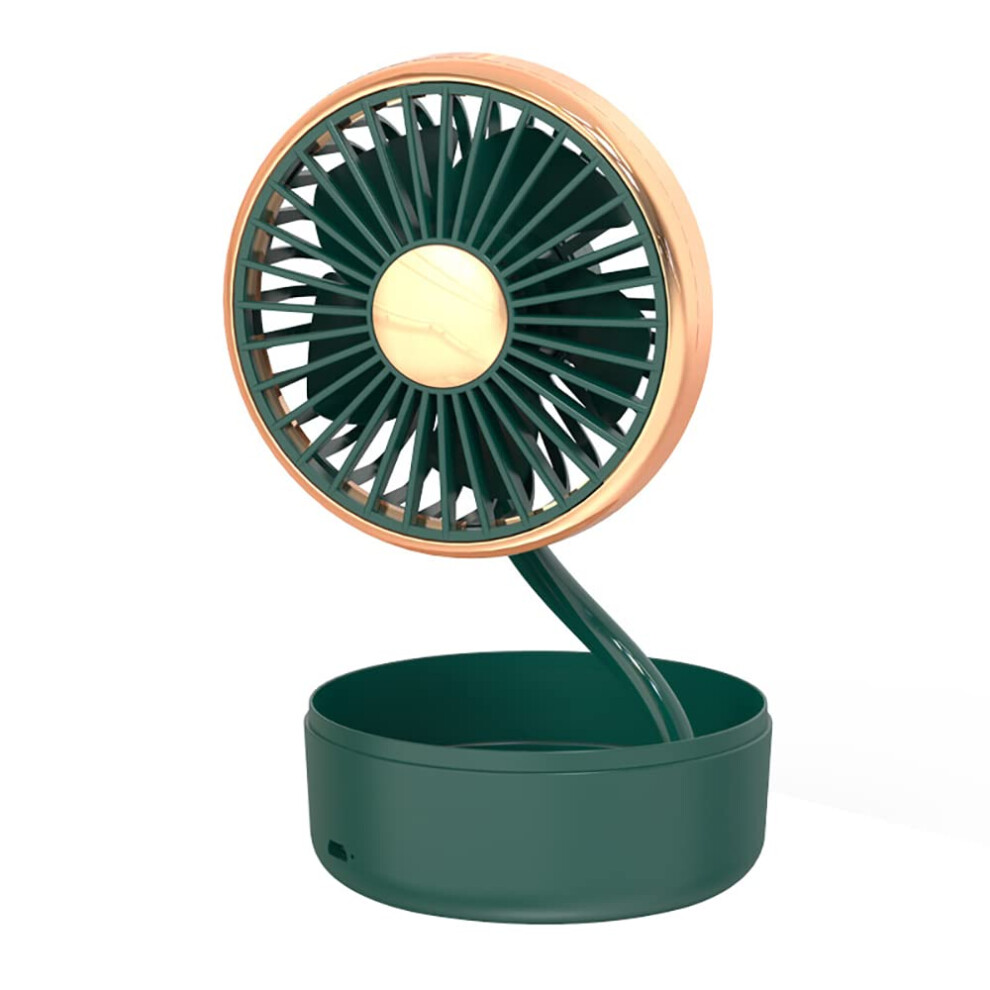 Car Air Cooling Fan With 360 Rotation, Adjustable Headrest Fan, Usb Powered Summer Car Ventilation System Green 6038364936295
