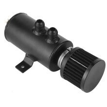 Universal Oil Catch Can Reservoir Tank, 0.75L Capacity, with Waste Filter for Engine Cleaning and Maintenance