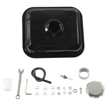 Motorcycle Fuel Tank Set, Bracket Container with Mounting Screws for GX160 212cc Modification and Accessories