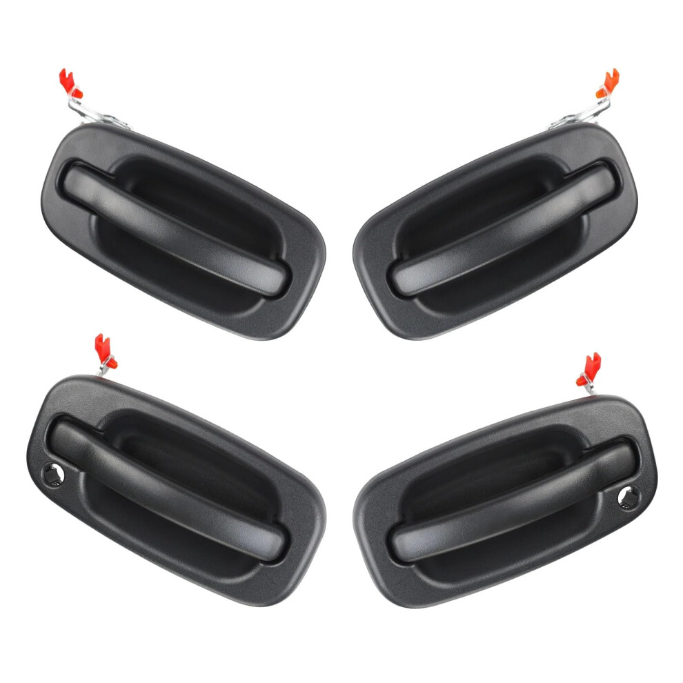 Car Exterior Door Handle For Chevy Silverado 1999-2006 Front Handle Replacement 15034985 15721571 Black 6038364937018