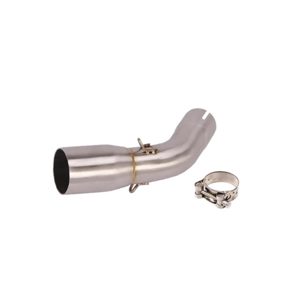 Motorcycle Exhaust Muffler For Suzuki Sv650 Sv650x Sv650s 2016-2021, Modified 51Mm Mid-Pipe Connection, Finish Silver 6038364936868