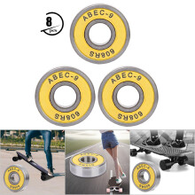 Gelbe 8 Stück 608 Kugellager für Skateboard, Scooter und Rollschuhteile