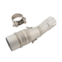 Motorcycle Exhaust System 51mm Silencer Middle Link Pipe for Yamaha XMAX250 XMAX300 2017-2022 Compatible Exhaust Escape