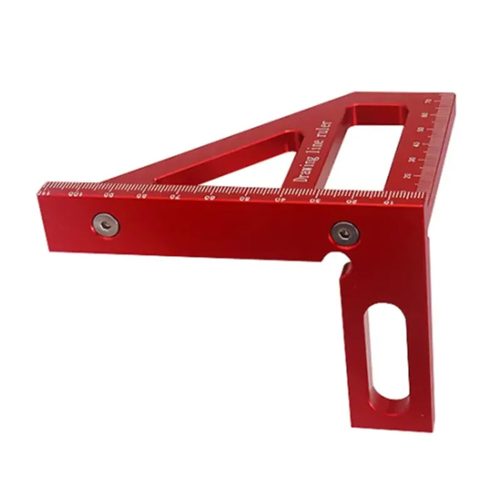 Carpenter Square Â 3D Aluminum Miter Triangle And Angle Gauge For Woodworking, 45/90 Degree Layout And Measuring Ruler 6038364938107