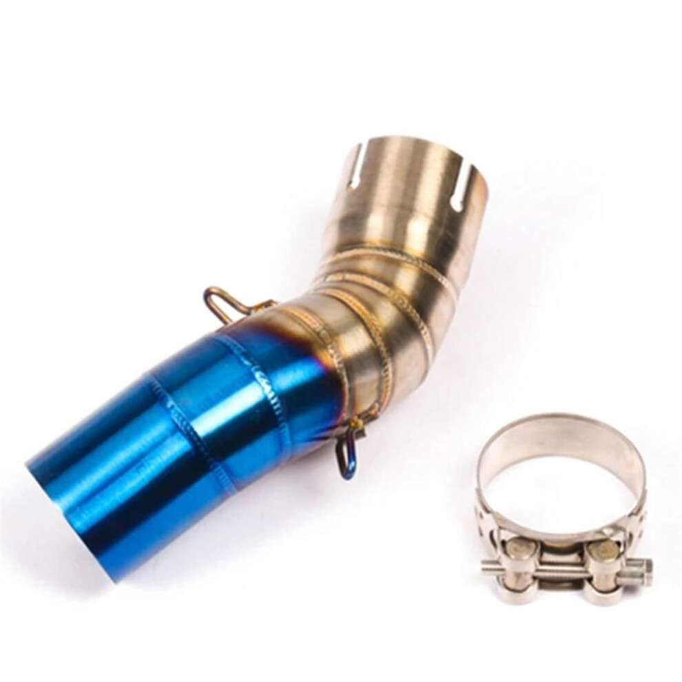 Exhaust Muffler Motorcycle Middle Pipe Connection Pipe Slip Section For Kawasaki Z900 2017 2018 2019 Blue 6947110803517