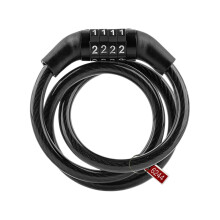 Bicycle Cable Lock 4 Digit Security Lock for Outdoor Equipment, Heavy Duty Anti-Theft Portable Lock for Scooters