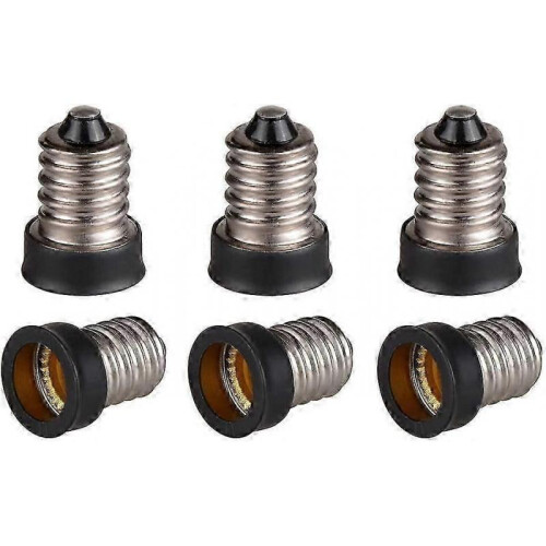 10pcs E14 to E12 Adapter Converter, European Screw (E14) to Candelabra Screw (E12) Socket Reducer  x