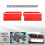(Red) For E90 E91 E92 E93 335i 330i-e84 Car Dynamic Air-scoop Ram-air Cold Air Intake 5