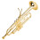 Miniature Trumpet Model High Simulation Mini 9