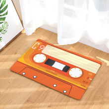 Vintage-Banddruck Rutschfeste Wasserabsorbierende Matte 50x80cm