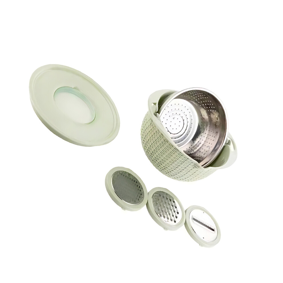 (green) Stainless Steel Made In 1 Colander For Family Life Large Capacity And-image-OPC-PK7BS9Z-NEW