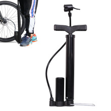 Multifunction Manual Pump for Electric Vehicles - Portable Inflator for Bike Tires, Kayaks, Inflatable Toys, Includes 3 Nozzles
