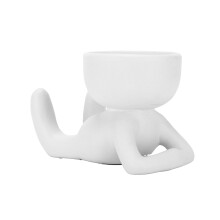 Keramik-Menschlicher Sukkulenten-Topf 11x6cm Wohnkultur Geschenk