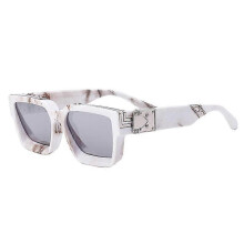 (Z) New Square Sunglasses European and American Sun Glasses Women's Millionaire Street Shooting Punk Sun