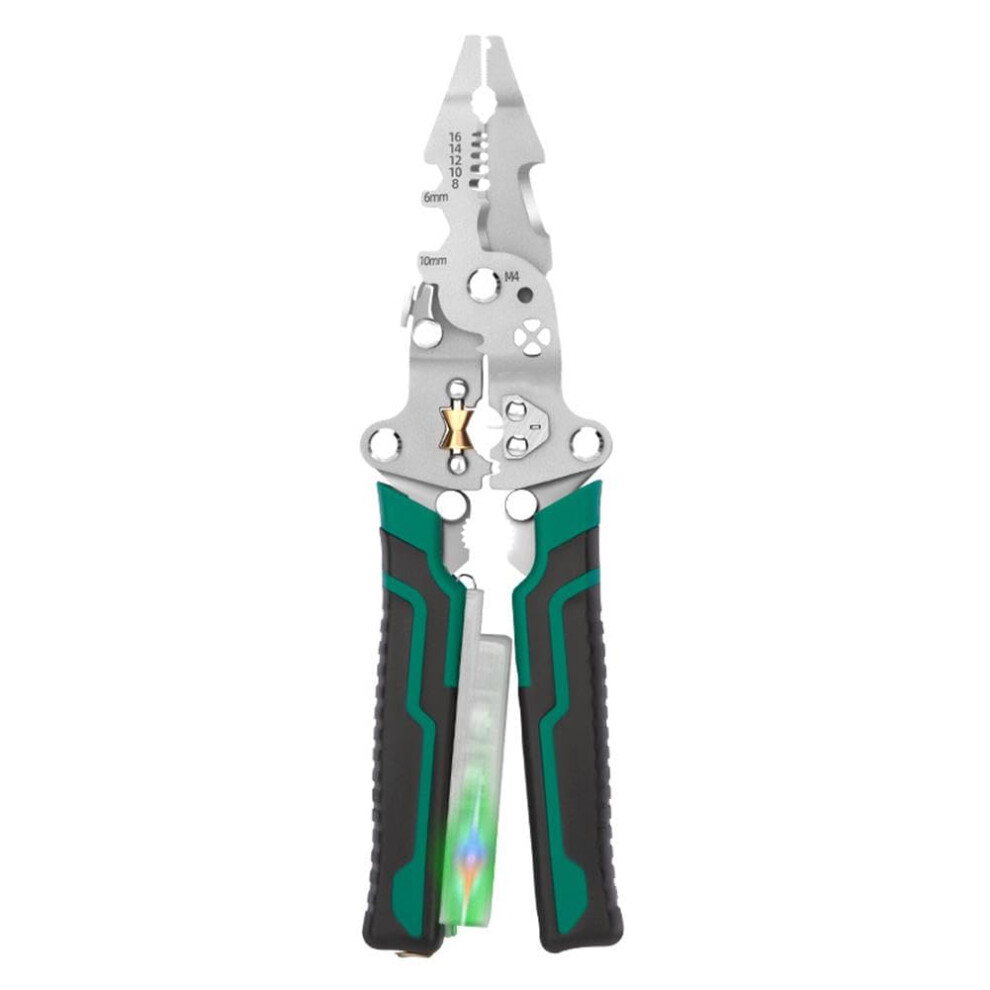 Wire Stripper With Power Measurement Function, Multifunctional Electrician Tool For Cutting, Crimping, And Measuring 6038364939319