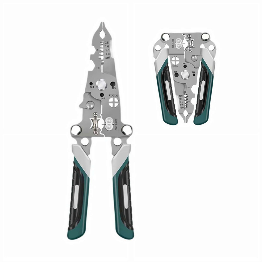 18 In 1 Foldable Wire Stripper Tool, 2025 Upgraded Professional Crimper, Multi-Function Electrician Hand Tool, Compact Design 6947110804316
