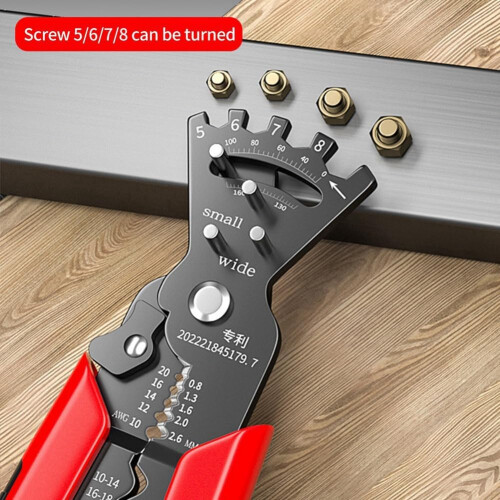 Multifunctional Red Wire Stripping Tool for Cutting, Crimping, Bending, and Wire Cutting – Cable Crimper Hand Tool 1