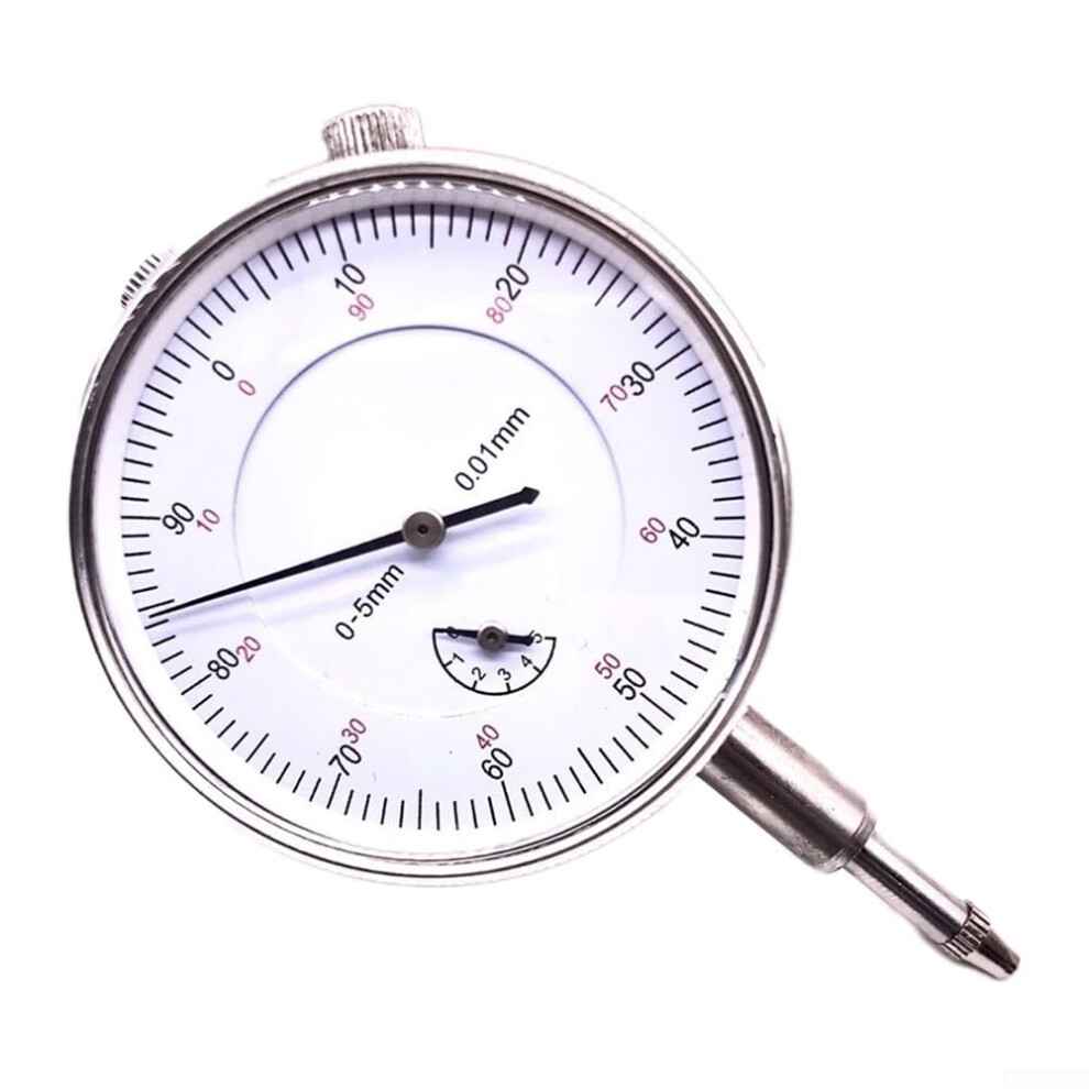 Mechanical Dial Indicator 0-5Mm Stainless Steel Precision Gauge With Magnetic Base For Runout Gear Thrust Backlash Measurement 6947110804552