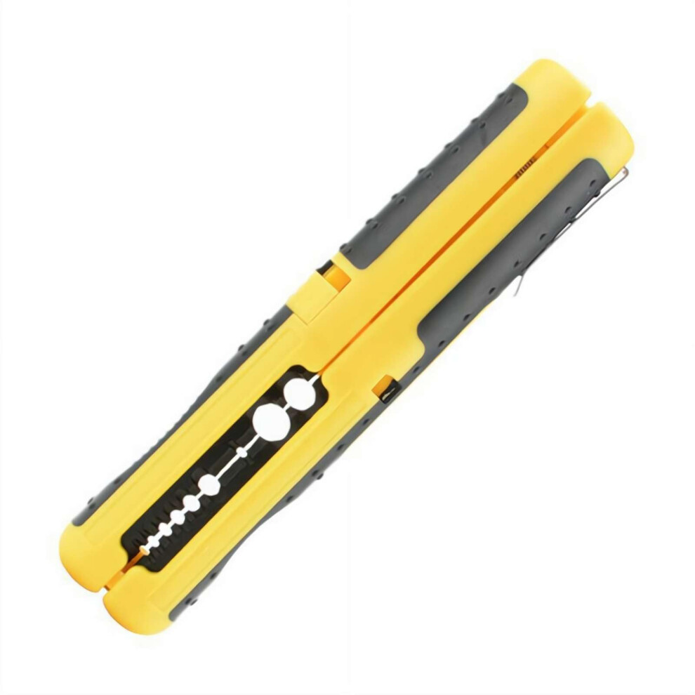 Universal Cable Stripping Tool For 10Â20 Awg, Rg59 Rg6 Coaxial Cables, Multifunctional Electrician Wire Stripper, Yellow 6038364939715