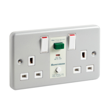 Greenbrook RCD Metal Switched Socket for Enhanced Safety and Control
