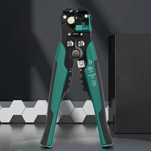 Wire Crimping Tool, Automatic Wire Stripper | Multifunctional Wire Stripper, Adjustable Carbon Steel Wire Cutter for Crimping 1
